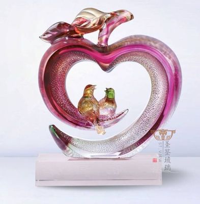 古法琉璃专业厂家工艺品摆件商务婚庆礼品家居装饰平安幸福